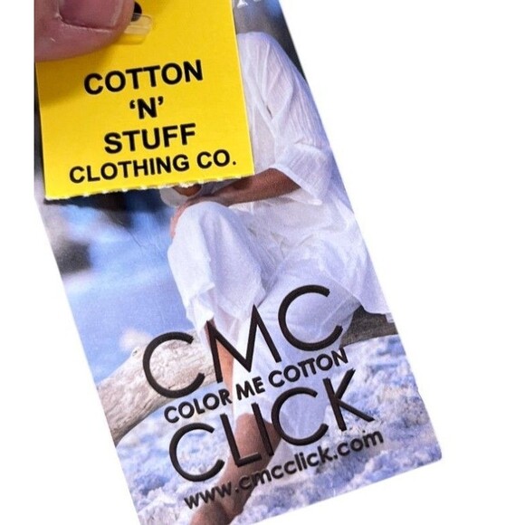 Click CMC Dress Large Size Women's Green Sleeveless Mini Color Me Cotton - Picture 5 of 7